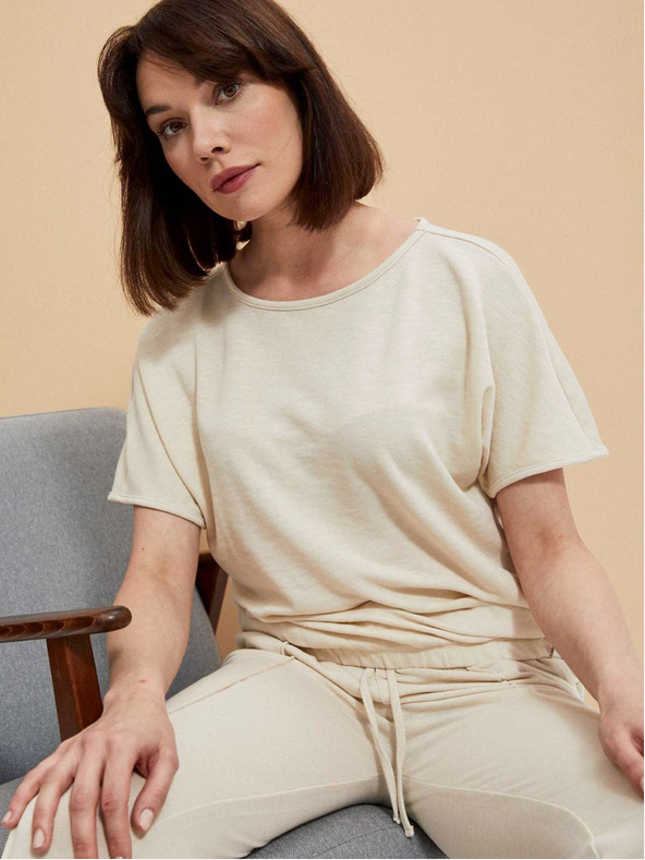 Moodo Felpa donna beige Moodo