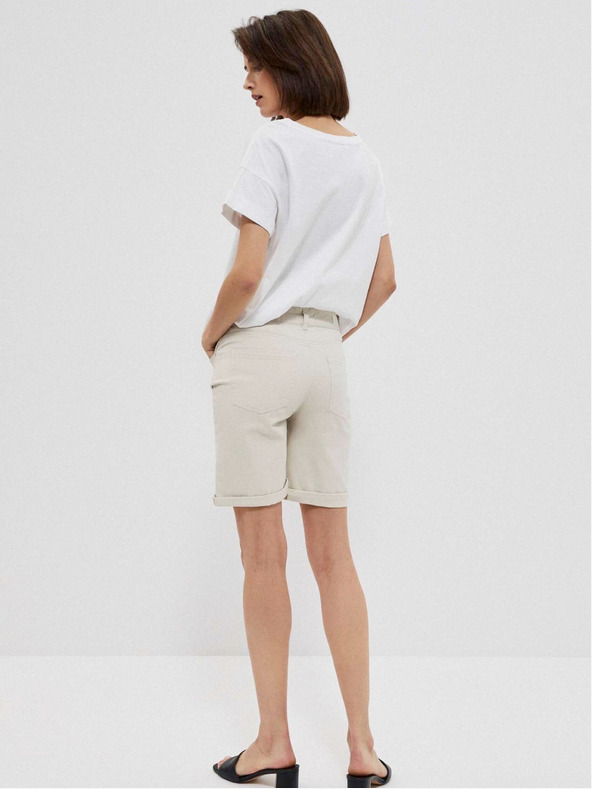 Moodo Pantaloncini da donna beige Moodo
