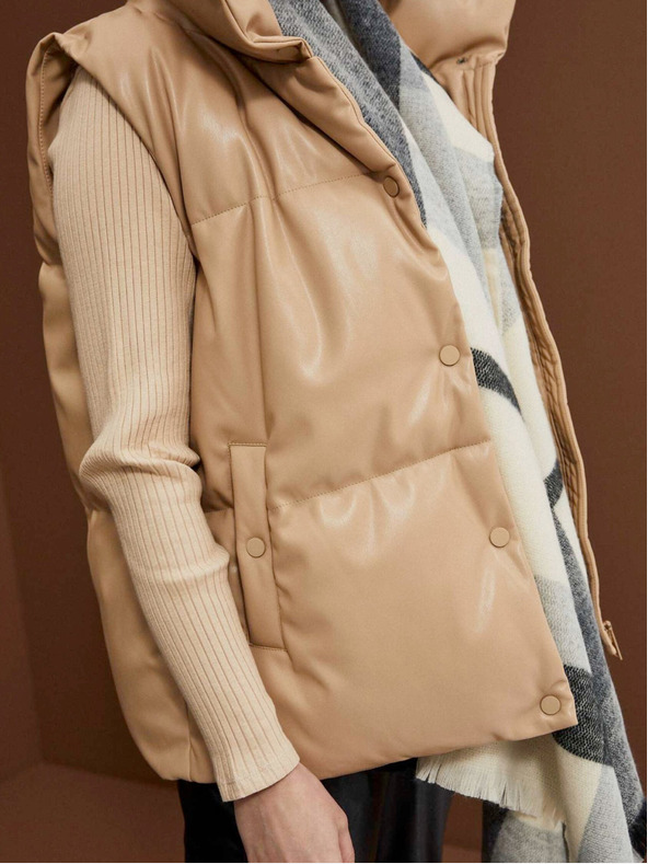 Moodo Gilet trapuntato da donna beige Moodo