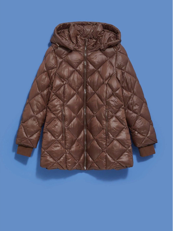 Moodo Giacca trapuntata marrone da donna Moodo