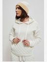 Moodo Felpa con cappuccio bianca da donna Moodo