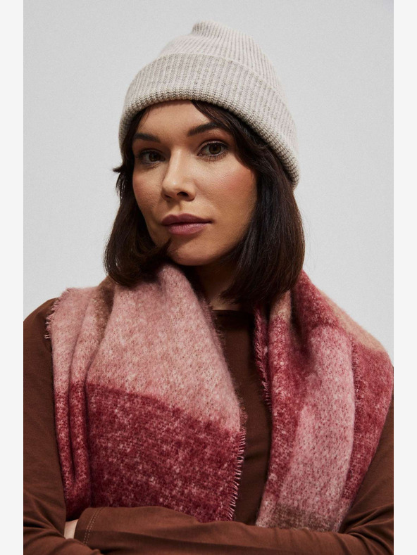 Moodo Sciarpa a quadri da donna rosa Moodo