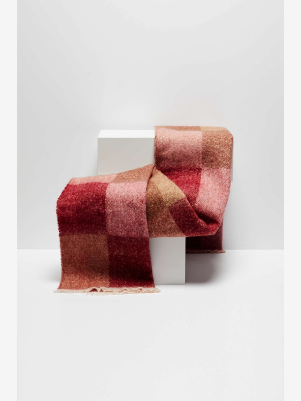 Moodo Sciarpa a quadri da donna rosa Moodo