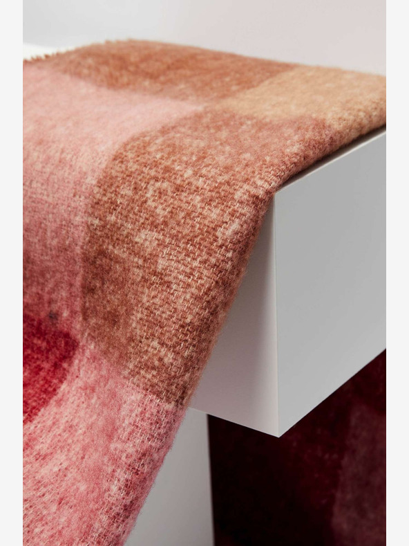 Moodo Sciarpa a quadri da donna rosa Moodo