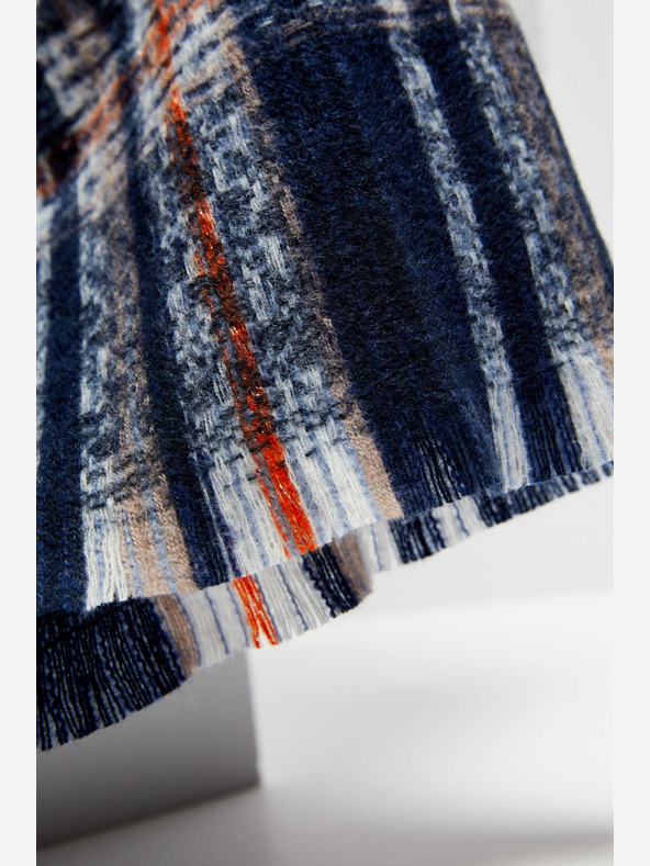 Moodo Sciarpa a quadri da donna blu Moodo