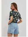 Moodo Camicetta floreale blu scuro Moodo
