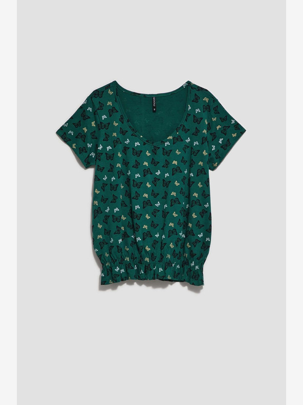 Moodo Camicetta verde a fantasia Moodo