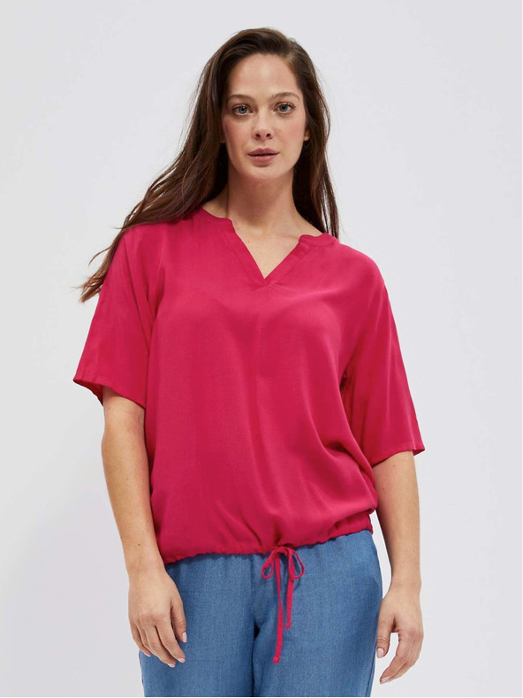 Moodo Top rosa scuro con halter Moodo