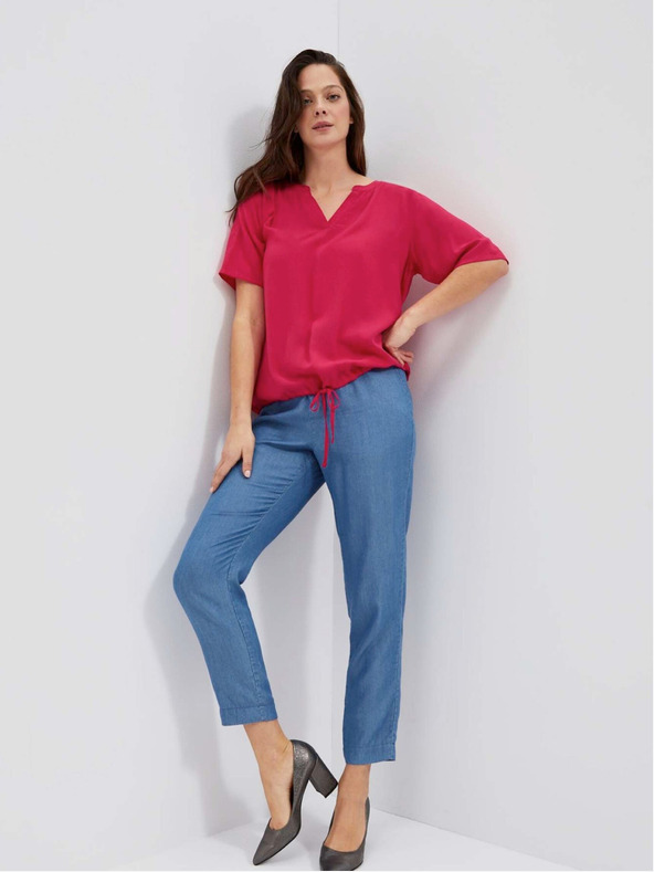 Moodo Top rosa scuro con halter Moodo