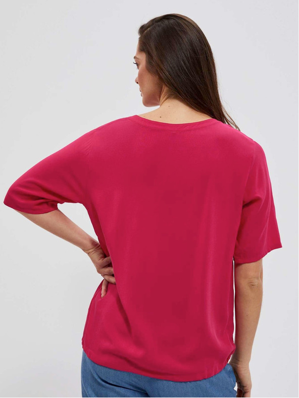 Moodo Top rosa scuro con halter Moodo