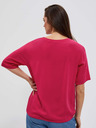Moodo Top rosa scuro con halter Moodo