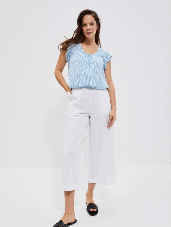 Moodo Camicetta a righe bianche e blu Moodo