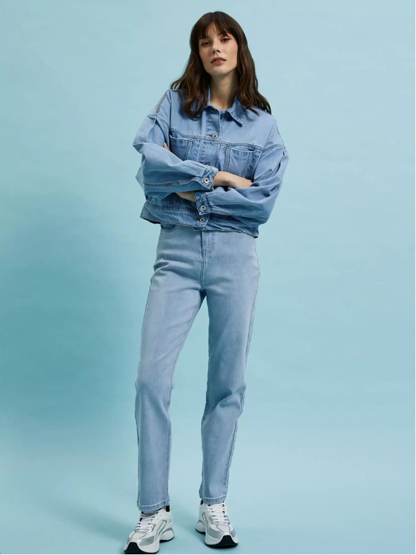 Moodo Giacca corta in denim blu Moodo