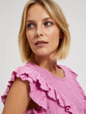 Moodo Camicetta rosa con volant Moodo
