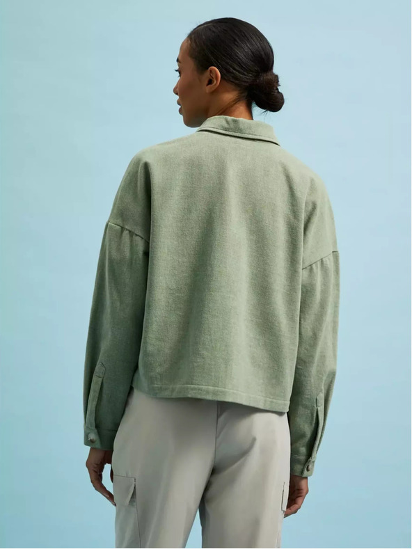 Moodo Giacca verde oliva con tasche e colletto Moodo