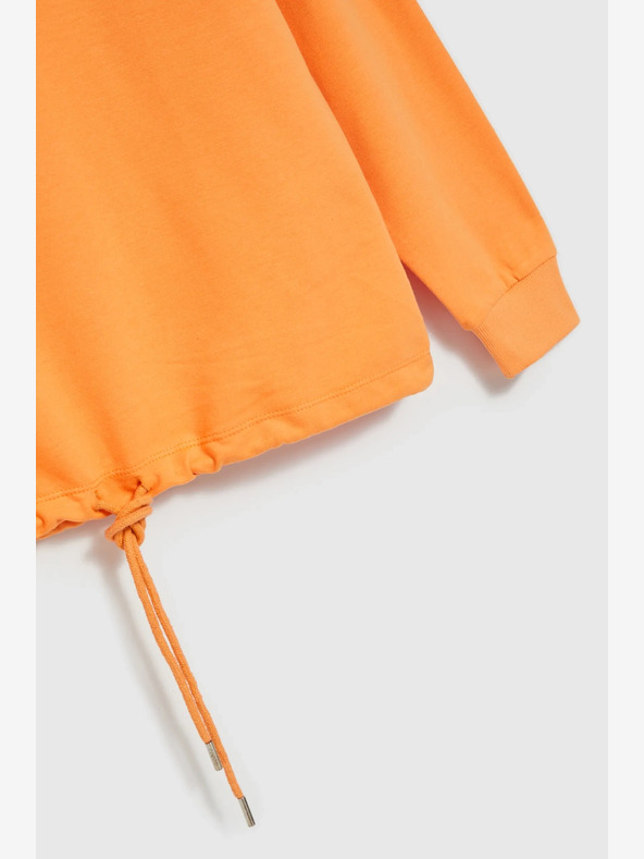 Moodo Felpa arancione con scollo a V Moodo