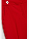 Moodo Pantaloni dritti rossi con cintura Moodo