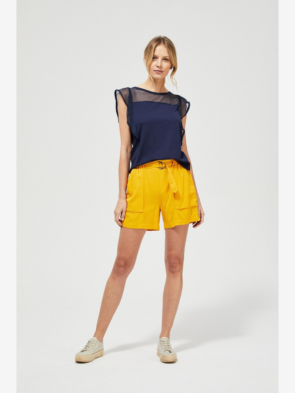 Moodo Pantaloncini Moodo gialli da donna