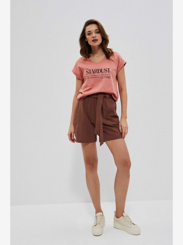 Moodo Pantaloncini Moodo da donna marroni