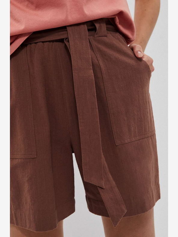 Moodo Pantaloncini Moodo da donna marroni