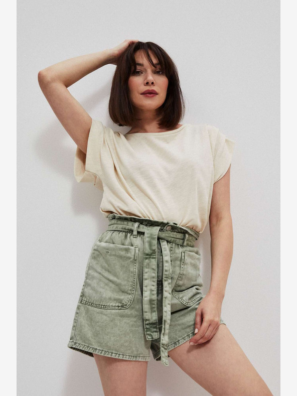 Moodo Pantaloncini Moodo verdi da donna