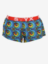 Styx Pantaloncini da donna a fantasia gialla e blu Styx