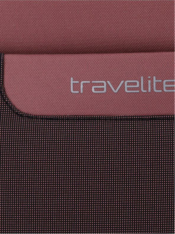 Travelite Travelite Viia 4w M rosa e marrone