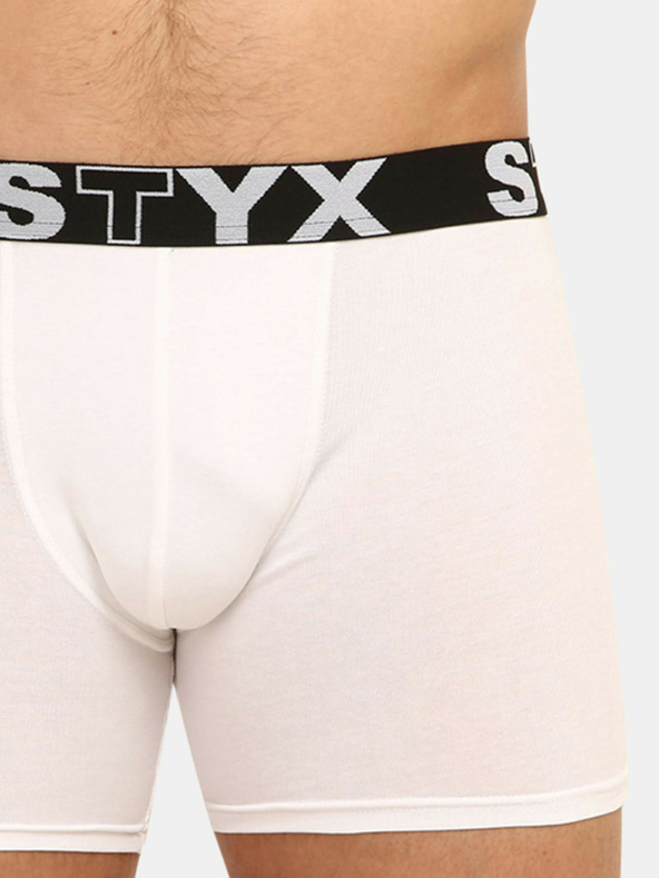 Styx Set di tre boxer da uomo Styx lunghi elasticizzati sportivi multicolore