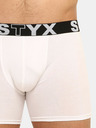 Styx Set di tre boxer da uomo Styx lunghi elasticizzati sportivi multicolore