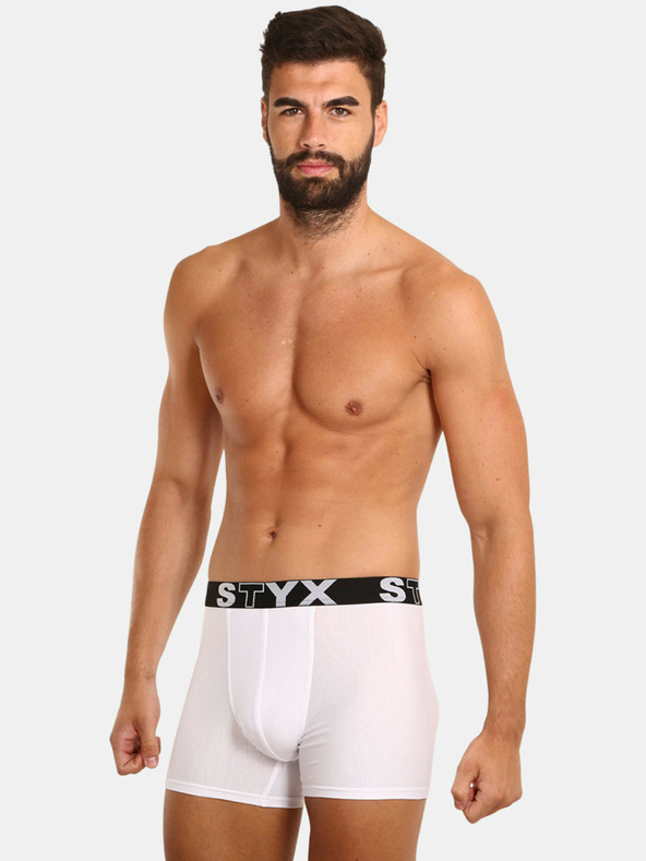 Styx Set di tre boxer da uomo Styx lunghi elasticizzati sportivi multicolore