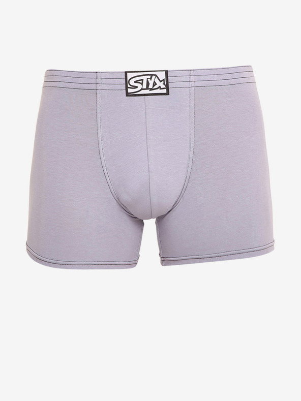 Styx Boxer Styx lunghi classici da uomo grigio chiaro