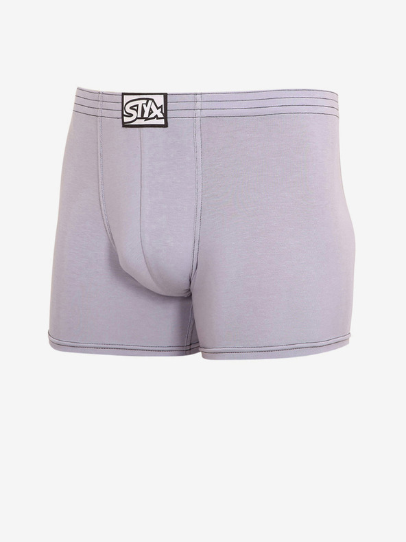 Styx Boxer Styx lunghi classici da uomo grigio chiaro