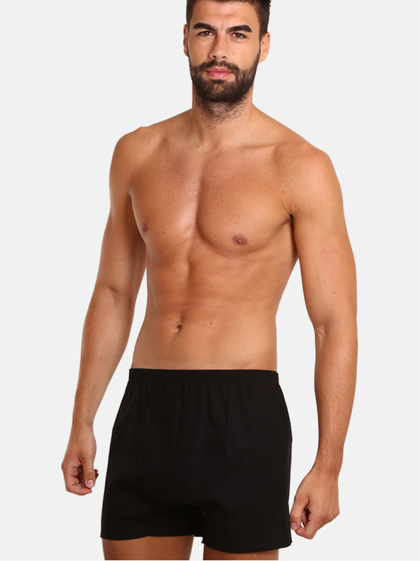 Nedeto Set di dieci pantaloncini da uomo in nero Nedeto