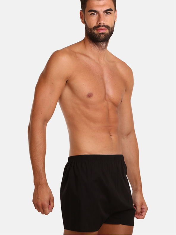 Nedeto Set di dieci pantaloncini da uomo in nero Nedeto