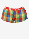 Styx Pantaloncini da notte a quadri rossi e verdi da donna di Styx