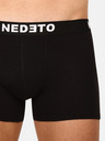 Nedeto Set di dieci boxer da uomo in nero Nedeto