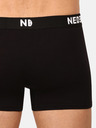 Nedeto Set di dieci boxer da uomo in nero Nedeto