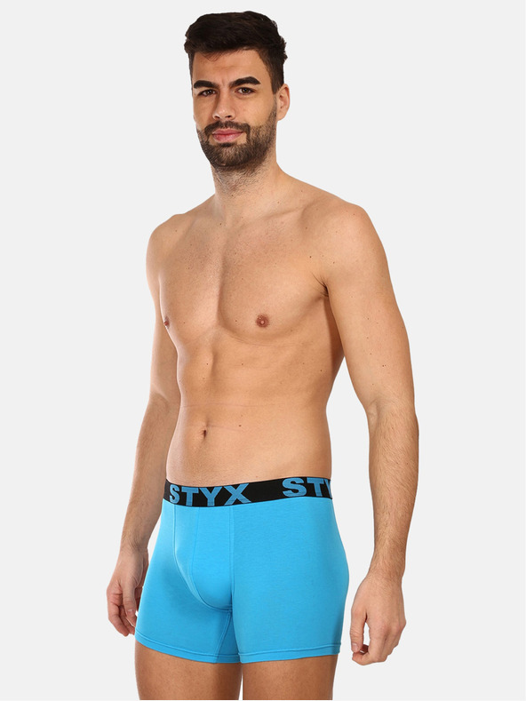 Styx Boxer lunghi Styx blu chiaro da uomo