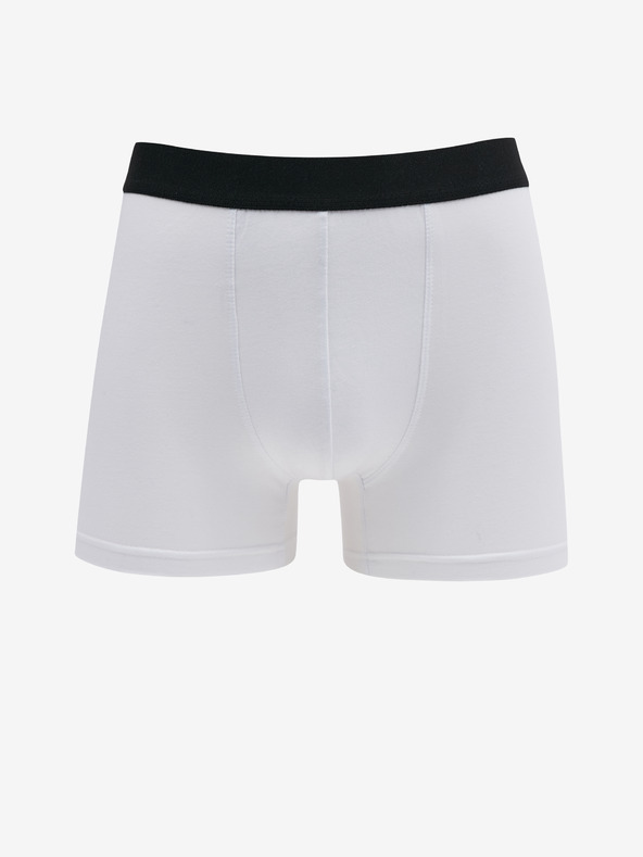 Nedeto Set di cinque boxer da uomo in nero, grigio e bianco Nedeto