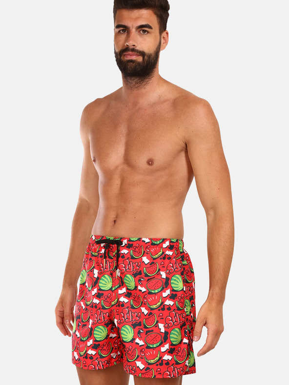 Styx Costume da bagno Styx Melons da uomo, rosso, a fantasia