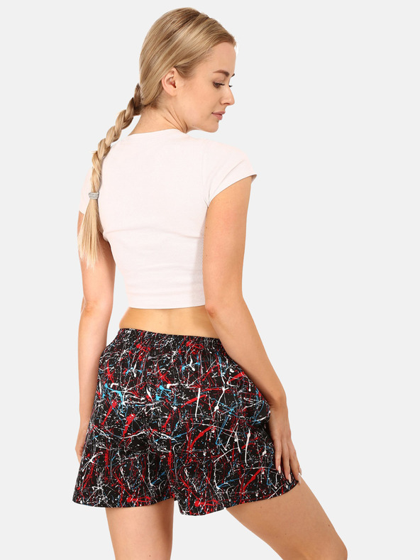 Styx Pantaloncini da notte a fantasia rossa e nera da donna Styx Jáchym