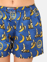 Styx Pantaloncini da notte fantasia gialla e blu da donna Styx Bananas