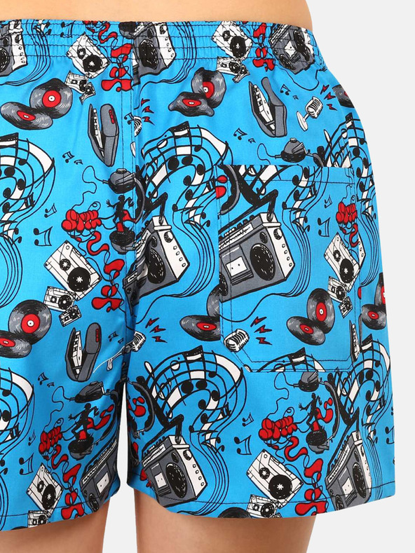 Styx Pantaloncini da letto fantasia blu da donna Styx Music