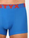 Styx Set di tre boxer da uomo in grigio, bianco e blu Styx
