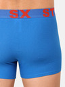 Styx Set di tre boxer da uomo in grigio, bianco e blu Styx