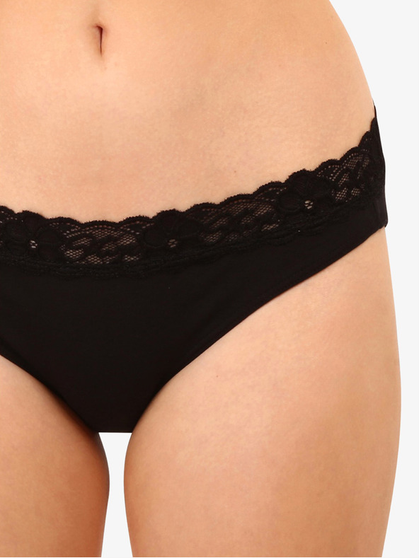 Styx Mutandine di pizzo nere da donna Styx