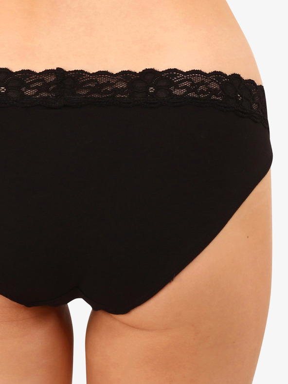 Styx Mutandine di pizzo nere da donna Styx