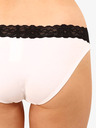 Styx Mutandine da donna bianche e nere con pizzo Styx