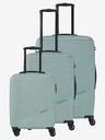 Travelite Set di tre valigie Travelite Bali S,M,L verde chiaro menta
