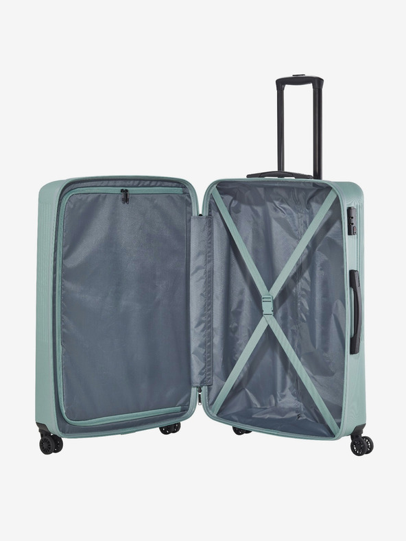Travelite Set di tre valigie Travelite Bali S,M,L verde chiaro menta